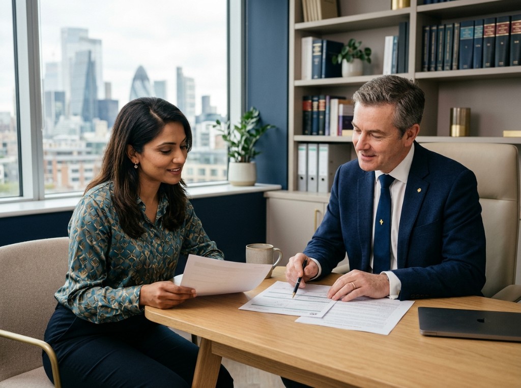 Adamir Solicitors Ltd immigration team reviewing a case together